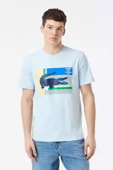 Футболка хлопковая с логотипом Lacoste