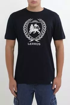 Футболка хлопковая с логотипом LERROS