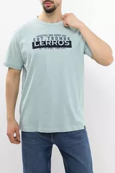 Футболка хлопковая с логотипом LERROS