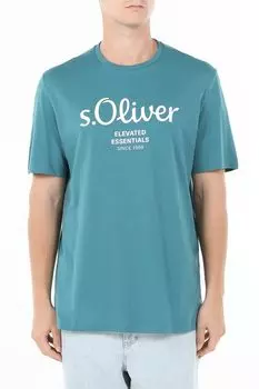 Футболка хлопковая с логотипом s.Oliver