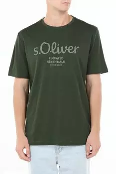 Футболка хлопковая с логотипом s.Oliver