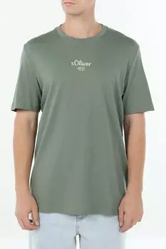 Футболка хлопковая с логотипом s.Oliver