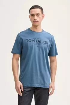 Футболка хлопковая с логотипом TOM TAILOR