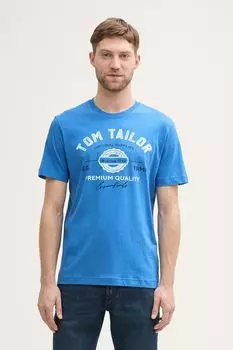 Футболка хлопковая с логотипом TOM TAILOR
