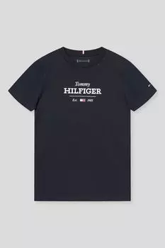 Футболка хлопковая с логотипом Tommy Hilfiger
