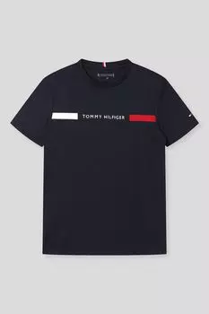Футболка хлопковая с логотипом Tommy Hilfiger