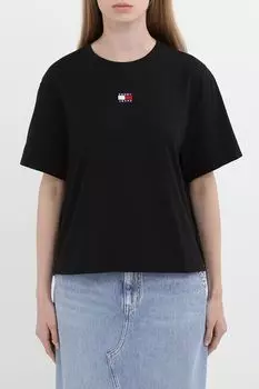 Футболка хлопковая с логотипом Tommy Jeans
