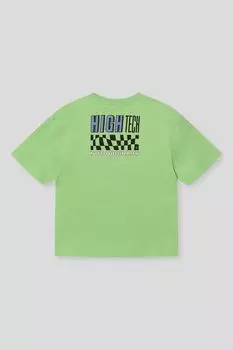 Футболка хлопковая с принтом Benetton