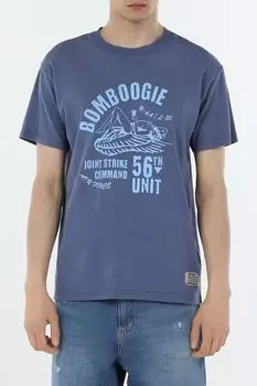 Футболка хлопковая с принтом Bomboogie