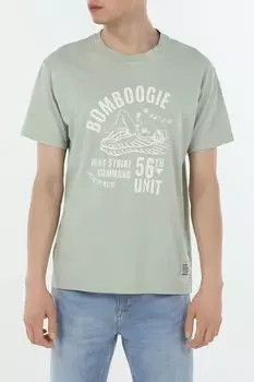 Футболка хлопковая с принтом Bomboogie