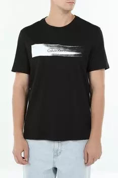 Футболка хлопковая с принтом Calvin Klein