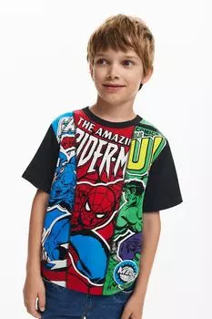 Футболка хлопковая с принтом Desigual