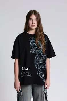 Футболка хлопковая с принтом ESCUTE Young