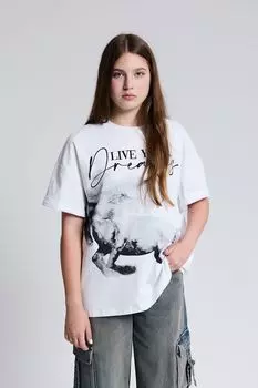 Футболка хлопковая с принтом ESCUTE Young