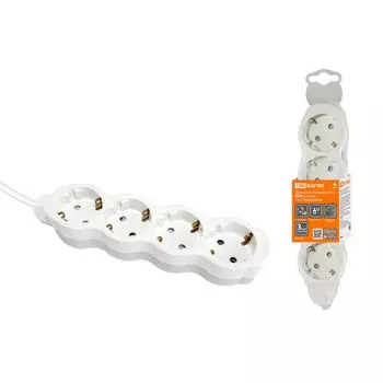 Удлинитель TDM Electric Люкс УЛ04 4гн 5м с/з SQ1303-0237