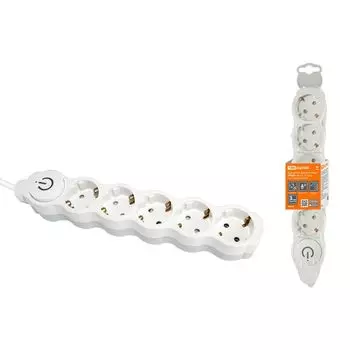 Удлинитель TDM Electric Люкс УЛ05В 5гн 3м с/з SQ1303-0137
