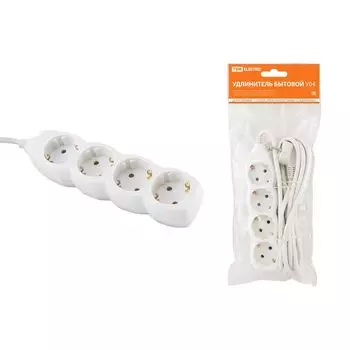 Удлинитель TDM Electric У04 4гн 1,5м с/з SQ1303-0010