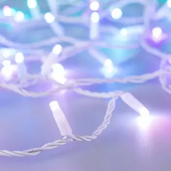 Уличная светодиодная гирлянда Ardecoled нить 230V разноцветная ARD-String-Classic-10000-White-95Led-Live RGBW-DMX 031745