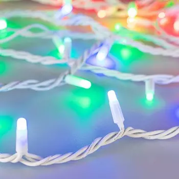 Уличная светодиодная гирлянда Ardecoled нить 24V разноцветная ARD-String-Pro-10000-White-100Led-Milk-Live RGB-DMX 031756
