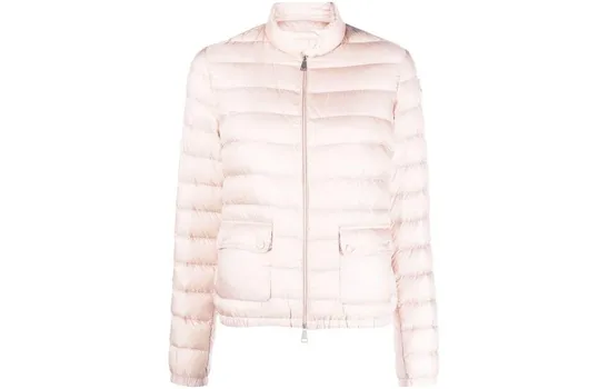 Пуховик женский розовый Moncler, розовый