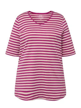 Футболка Ulla Popken, цвет magenta