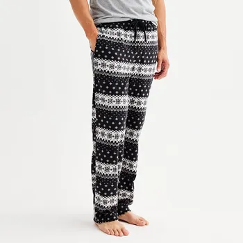 Мужские пижамные брюки из микрофлиса Sonoma Goods For Life, цвет Sleepy Black
