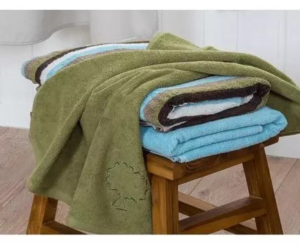 Полотенце для ванной 50х70 см Naturel green (Зеленый, 50)