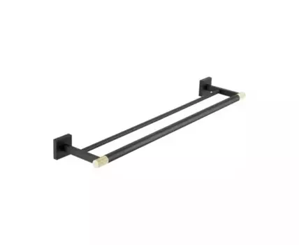 Полотенцедержатель Rose RG3027H, золото/черный