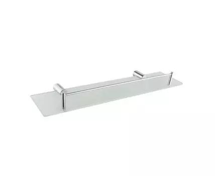 Полка стеклянная Haiba HB8407, хром
