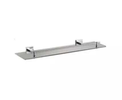 Полка стеклянная Haiba HB8607, хром
