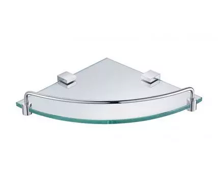 Полка стеклянная угловая Timo Selene 10073/00, хром