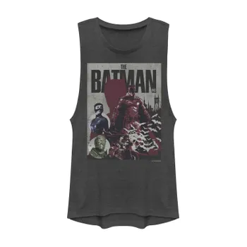 Майка с мускулами для юниоров, футболка DC Comics с Бэтменом в стиле ретро Licensed Character