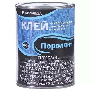 Клей универсальный водостойкий Поролон plus 0.75 л