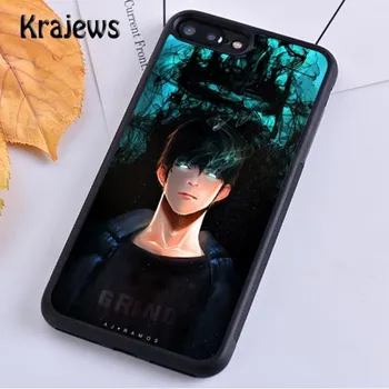 Krajews Sung Jin Woo Solo выравнивающий чехол для телефона iPhone 14 5 SE 6s 7 8 plus X XR XS 11 12 13 pro max Samsung S21 S22ultra iPhone 6plus