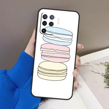 Чехол для телефона с макаронами, тортом и десертом для OPPO A54 A74 A94 A53S A1K A15 A16 A3S A5S A83 A91 A93 A5 A9 A53 A31 A52 A72 OPPO A5S