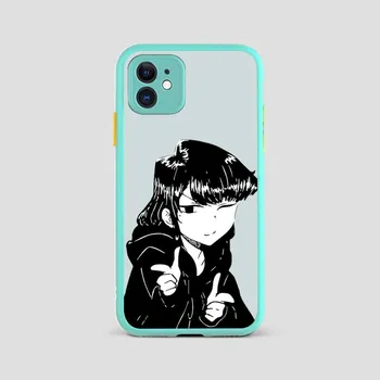 Чехол для телефона Manga Chibi Komi Shouko Komi-San для iPhone X XR XS 7 8 Plus 11 12 13 pro MAX 13mini, полупрозрачный матовый противоударный чехол iphone 7 or 8