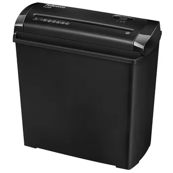 Шредер FELLOWES PowerShred P-25S, секретность P-1, полосы - 7 мм, объем 11 л, кол-во листов до 5 шт., черный (FS-47010)