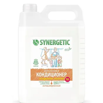 SYNERGETIC Кондиционер-ополаскиватель для стирки белья "Миндальное молочко" гипоаллергенный 5000.0