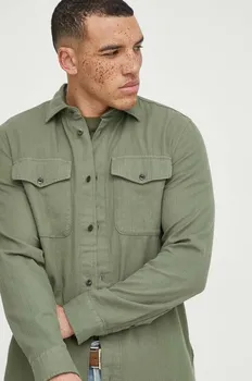 Хлопчатобумажную рубашку G-Star Raw, зеленый