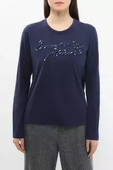 Лонгслив хлопковый EMPORIO ARMANI