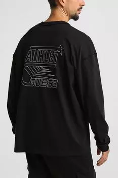 Лонгслив хлопковый с логотипом Guess