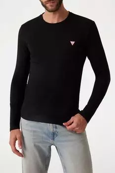 Лонгслив хлопковый с логотипом Guess