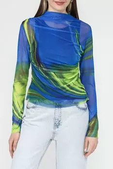 Лонгслив из тюля с принтом Desigual