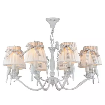 Подвесная люстра с птичками Maytoni Bird ARM013-08-W