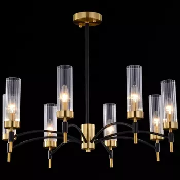 Подвесная люстра штанге ILLUMICO IL5177-8PLS-29 BRASS TUBO