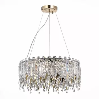 Подвесная люстра хрусталь ST Luce Desio SL1655.203.06 с подвесками