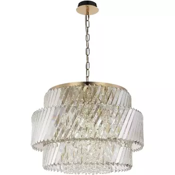 Подвесная люстра ST Luce Ritz SL6138.303.12 латунь/прозрачный E14 12*40W