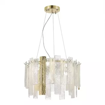Подвесная люстра ST Luce Scolare SL1636.203.06 Золотистый/Белый, Золотистый E14 6*40W