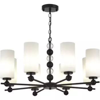 Подвесная люстра ST Luce SL2003 SL2003.403.08 черный/белый E27 8*40W