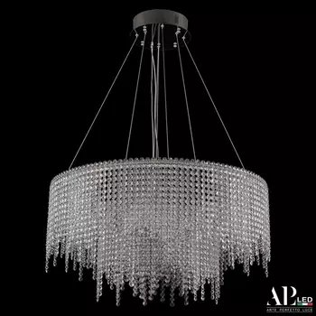 Подвесная люстра хрусталь светодиодная APL LED Sicilia SH02.73.2D.B.Ni.4000